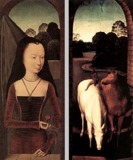 Hans Memling Diptych with the Allegory of True Love